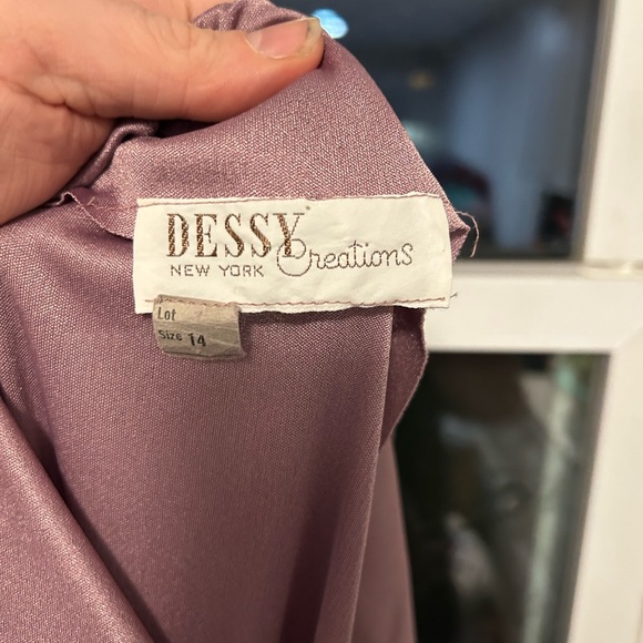 Vintage 1960 Boat Neck Evening Dress Size 14 - Picture 3 of 3